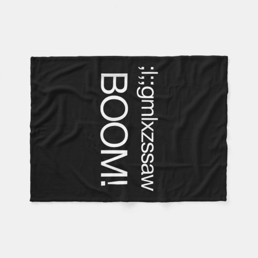 Nucleaire bom US Strategic Command Grappig Quote K Fleece Deken (Voorkant (Horizontaal))