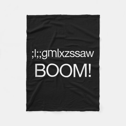 Nucleaire bom US Strategic Command Grappig Quote K Fleece Deken (Voorkant)