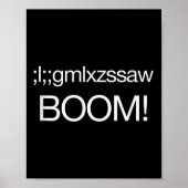 Nucleaire bom US Strategic Command Grappig Quote K Poster (Voorkant)
