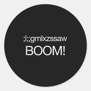 Nucleaire bom US Strategic Command Grappig Quote K Ronde Sticker