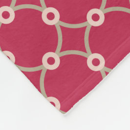 Nucleaire connectiviteit - magenta - naadloos patr fleece deken