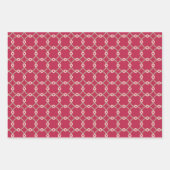 Nucleaire connectiviteit - magenta - naadloos patr inpakpapier vel (Voorkant 3)