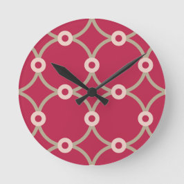 Nucleaire connectiviteit - magenta - naadloos patr ronde klok