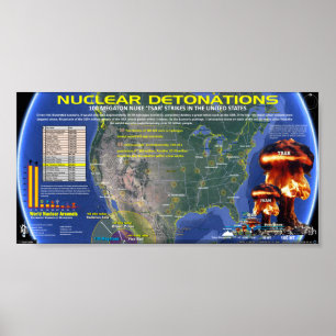 Nucleaire detonatie - Verenigde Staten Poster
