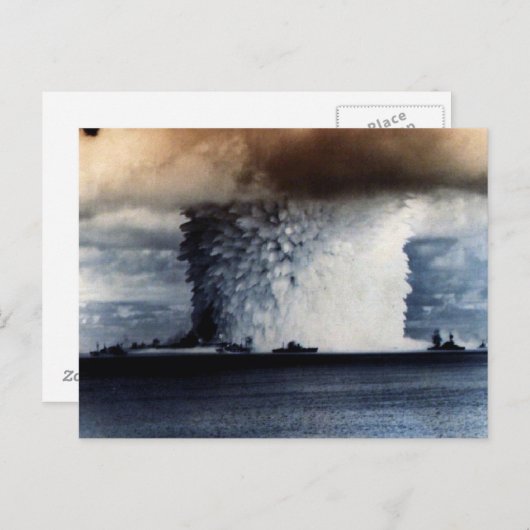 NUCLEAIRE EXPLOSIE BRIEFKAART (Voorkant / Achterkant)