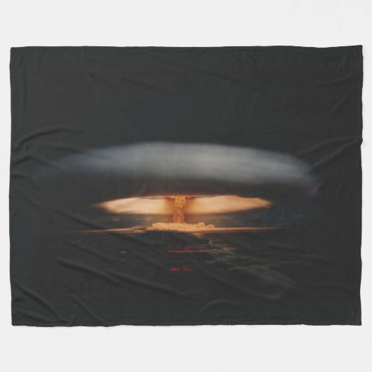 NUCLEAIRE EXPLOSIE FLEECE DEKEN (Voorkant (Horizontaal))