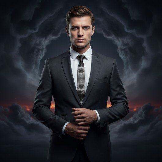 nucleaire explosie volle stropdas