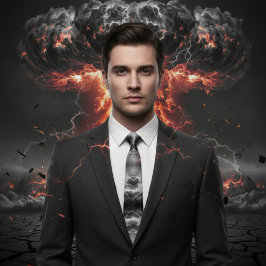 nucleaire explosie volle stropdas