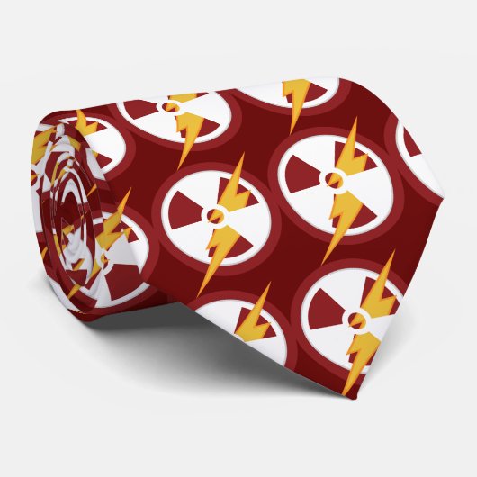 Nucleaire flitser stropdas (Opgerold)