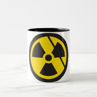 Nucleaire furie tweekleurige koffiemok