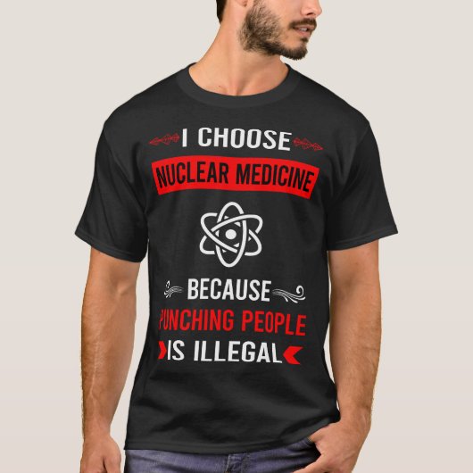 Nucleaire geneeskunde ponsen t-shirt (Voorkant)
