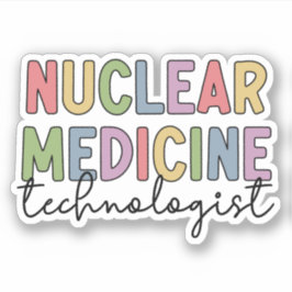 Nucleaire geneesmiddelentechnoloog CNMT Nuclear Me Sticker