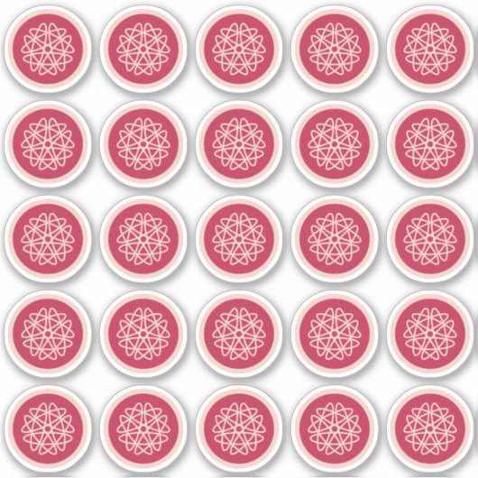 Nucleaire groei - magenta op rogge. Aangepaste sti Sticker (Voorkant)