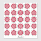 Nucleaire groei - magenta op rogge. Aangepaste sti Sticker (Vel)