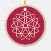 Nucleaire groei - magenta op rogge. keramisch ornament (Achterkant)