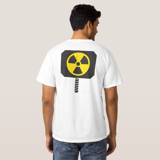 Nucleaire hamer t-shirt (Achterkant volledig)