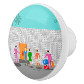 Nucleaire handpalmen Stewardess Party keramische s Keramische Knop (Rechts)