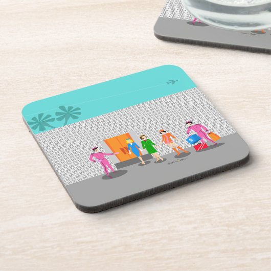 Nucleaire handpalmen Stewardess plastic onderzette Bier Onderzetter (Linkerzijde)