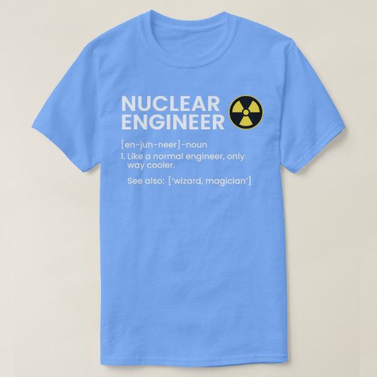 Nucleaire ingenieursinrichting t-shirt (Design voorkant)