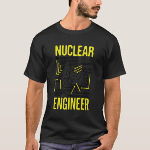 Nucleaire ingenieurskoers voor nucleaire straling t-shirt