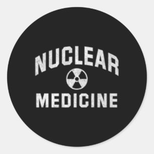 Nucleaire Med Tech Nucleaire geneeskunde Technoloo Ronde Sticker