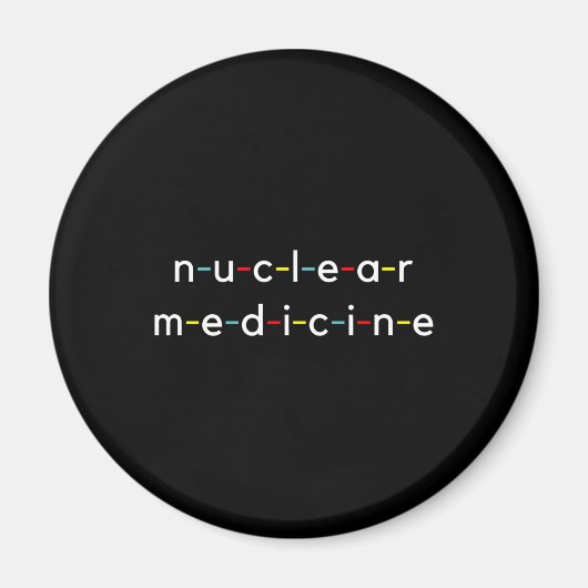 Nucleaire nucleaire geneeskunde Funny Radiology Magneet (Voorkant)