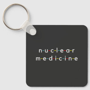Nucleaire nucleaire geneeskunde Funny Radiology Sleutelhanger