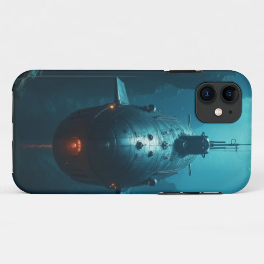 Nucleaire onderzeeërs in diep water Case-Mate iPhone case (Achterkant (horizontaal))