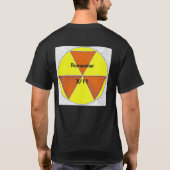 Nucleaire ramp Fukushima (rode letters) T-shirt (Achterkant)