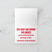 Nucleaire Waarschuwing Grappig Gelukkige Verjaarda Kaart (Binnen)