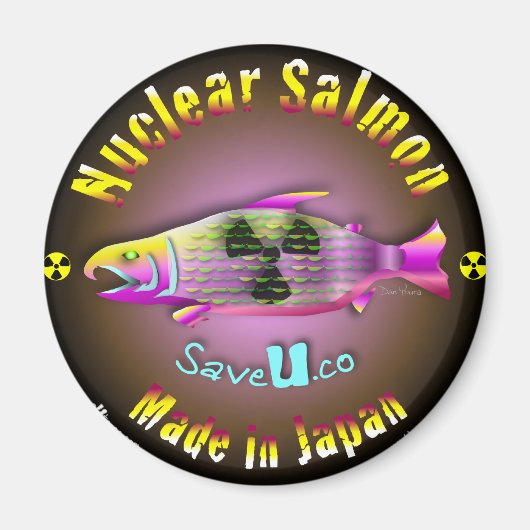 Nucleaire zalm magneet (Voorkant)