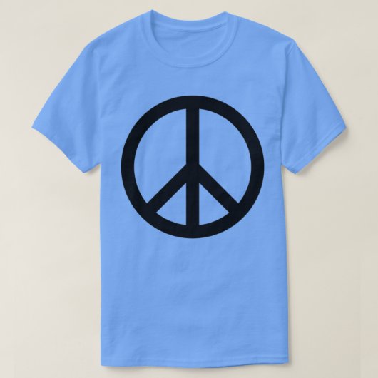 Nuclear Disarmament Peace Symbol T-shirt (Design voorkant)