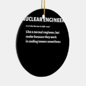 Nuclear Engineer Funny Definition koeltorens Keramisch Ornament (Rechts)