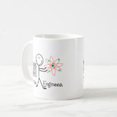 Nuclear Engineer Gifts—Stick People Humor Koffiemok (Voorkant links)