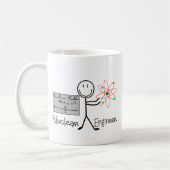 Nuclear Engineer Gifts—Stick People Humor Koffiemok (Links)