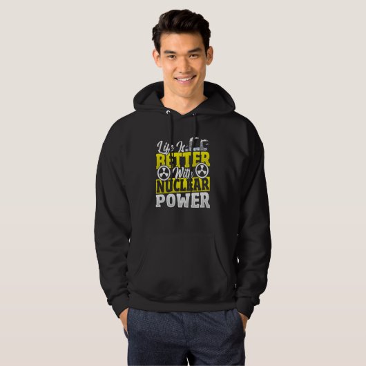 Nuclear Engineer Physics Nuclear Power Hoodie (Voorkant volledig)