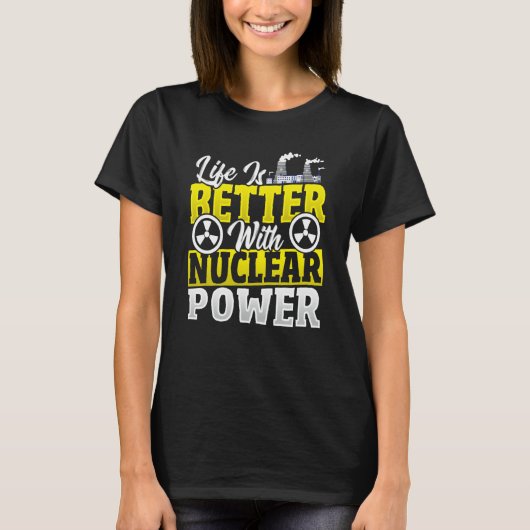 Nuclear Engineer Physics Nuclear Power T-shirt (Voorkant)