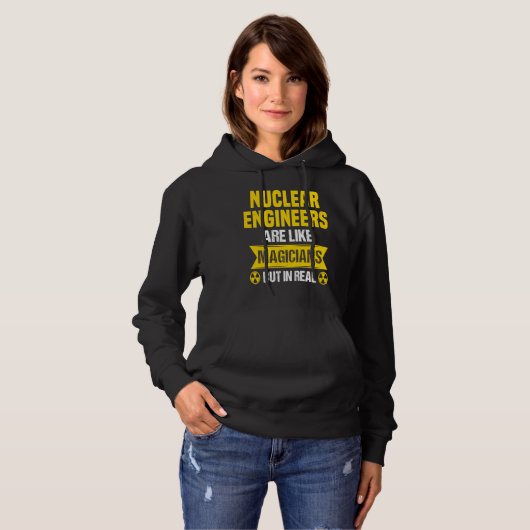 Nuclear Engineer Radioactive Radiation & Nuclear P Hoodie (Voorkant volledig)