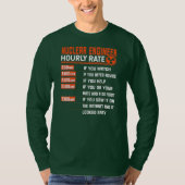 Nuclear Engineering Hourly rate Funny Nuclear T-shirt (Voorkant)