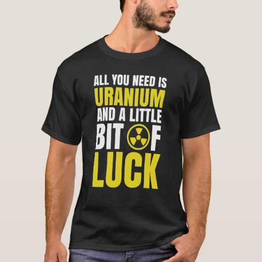 Nuclear Engineering Medicine Uranium en een beetje T-shirt (Voorkant)