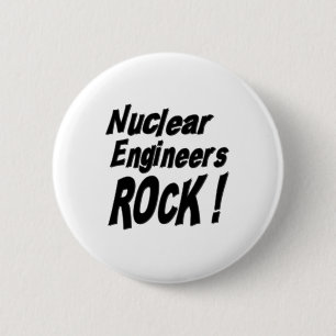 Nuclear Engineers Rock! Knoop Ronde Button 5,7 Cm