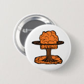 Nuclear Explosion Mushroom Cloud Ronde Button 5,7 Cm (Voorkant /achterkant)