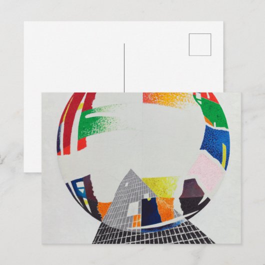 Nuclear I, CH, 1945, door Laszlo Moholy-Nagy Briefkaart (Voorkant / Achterkant)