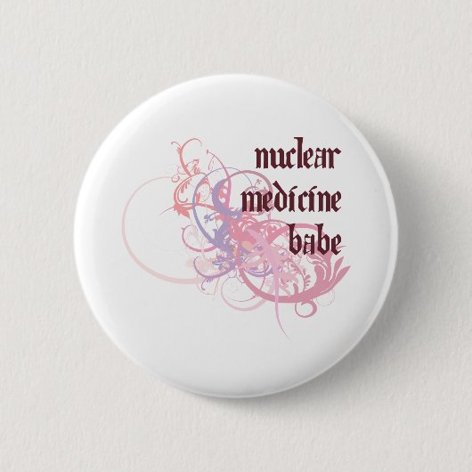 Nuclear Medicine Babe Ronde Button 5,7 Cm (Voorkant)