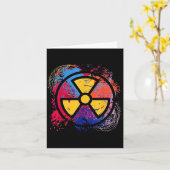 Nuclear Medicine Radiation Symbol Colorful Radiolo Kaart (Gele Bloem)