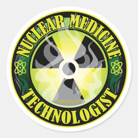 Nuclear Medicine Tech 2 Ronde Sticker (Voorkant)