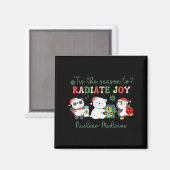 Nuclear Medicine Tech Christmas Holiday Radiology  Magneet (Voorkant / Achterkant)