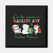 Nuclear Medicine Tech Christmas Holiday Radiology Magneet (Voorkant)
