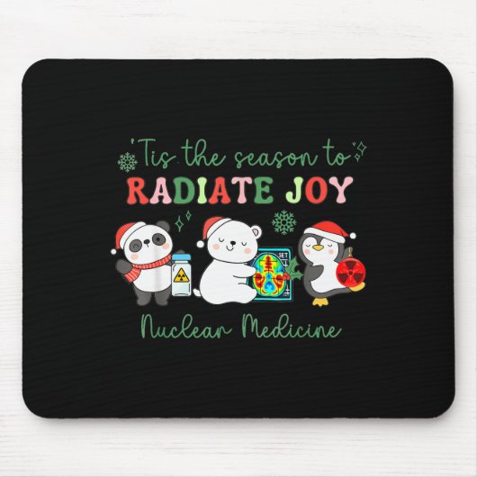 Nuclear Medicine Tech Christmas Holiday Radiology Muismat (Voorkant)