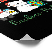 Nuclear Medicine Tech Christmas Holiday Radiology  Poster (Hoek)